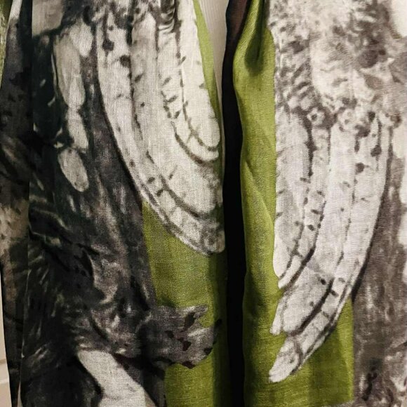 NWT Artistic Oversized Angel Wings Scarf by Sana – Handmade Elegance - Picture 13 of 16